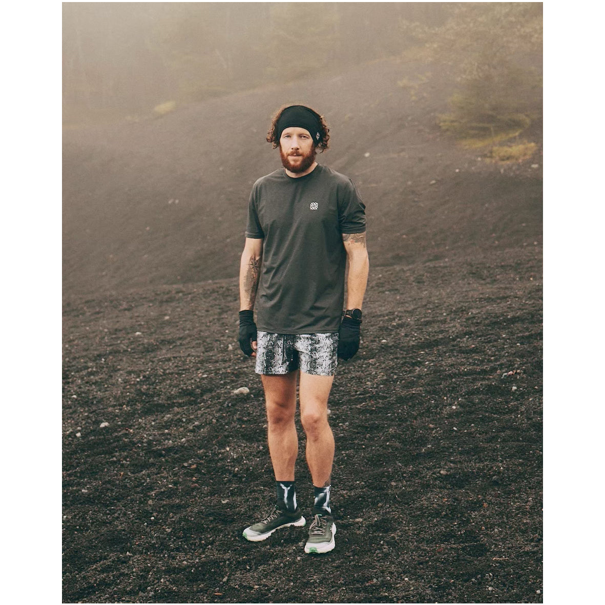 charbon / PYTHON PATTERN 7 POCKETS RACING SHORTS (UNISEX) W/PYTHON