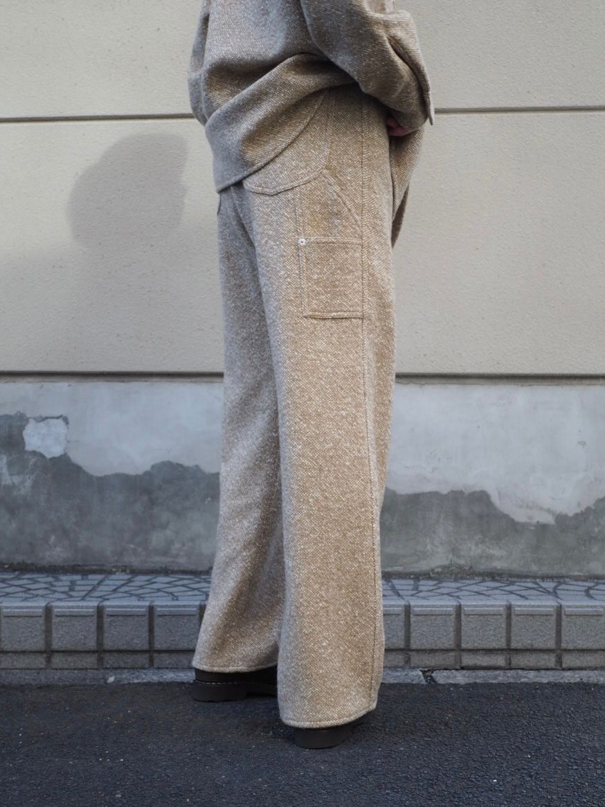 HOMESPUN TWEED PANTS (CAMEL) A25AP05HT - CIENTO WEB STORE