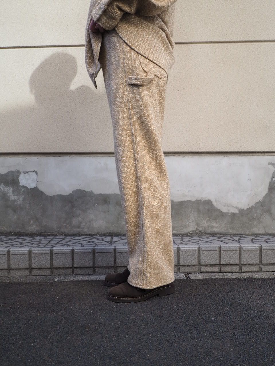 HOMESPUN TWEED PANTS (CAMEL) A25AP05HT - CIENTO WEB STORE
