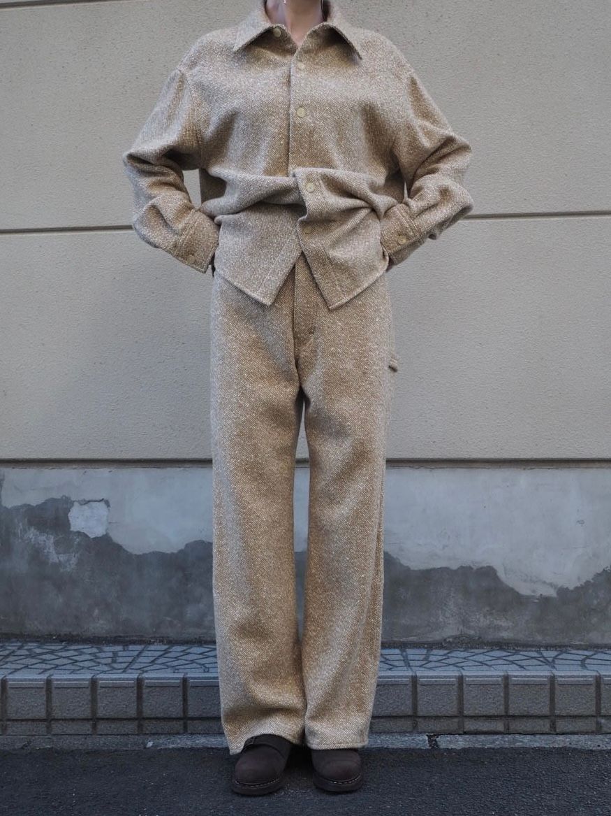 HOMESPUN TWEED PANTS (CAMEL) A25AP05HT - CIENTO WEB STORE