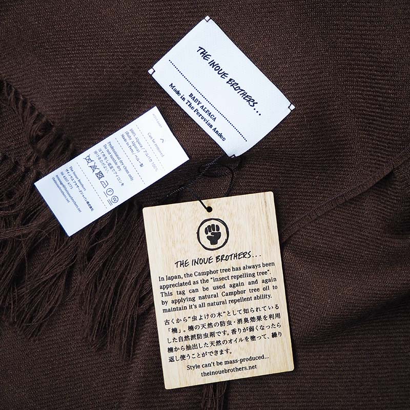 イノウエブラザーズ Non Brushed Large Stole Non Brushed Large Stole - THE INOUE BROTHERS (イノウエ