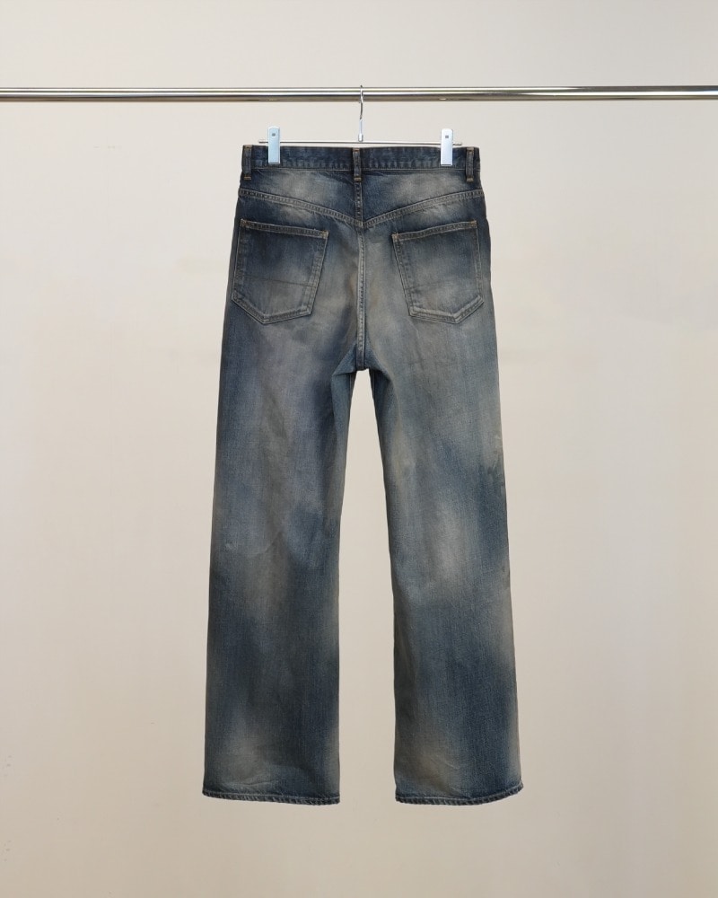 ANCELLM/アンセルム】AGING MIDDLE STRAIGHT 5P DENIM PANTS (INDIGO