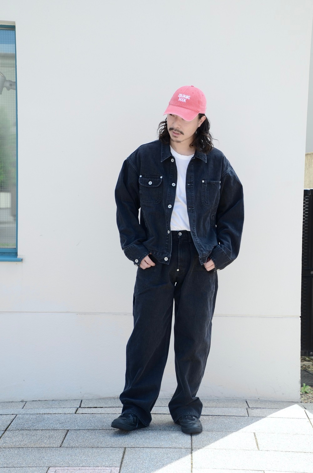 パンツ NAME BIO WASH DENIM PAINTER PANTS BLACK NAME BIO WASH DENIM PAINTER PANTS BLACK