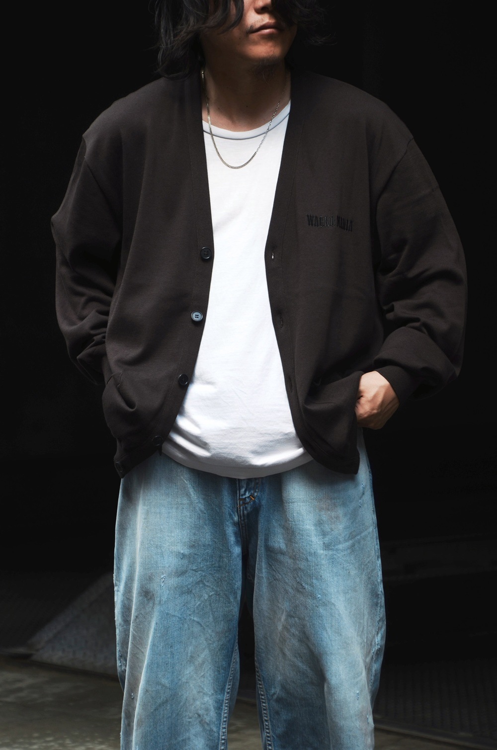 WACKO MARIA/ワコマリア】 COTTON KNIT CARDIGAN (TYPE-2) KHAKI 25FWE