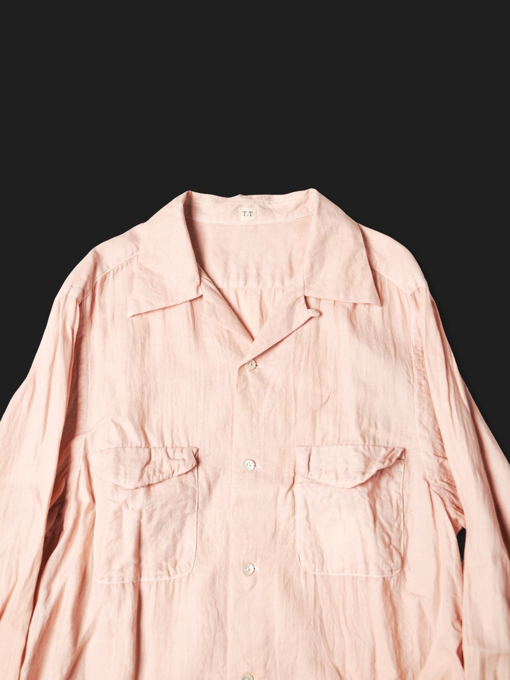 2026SS】T.T タイガタカハシ Lot.101 Open Collar Shirt (SAKURA