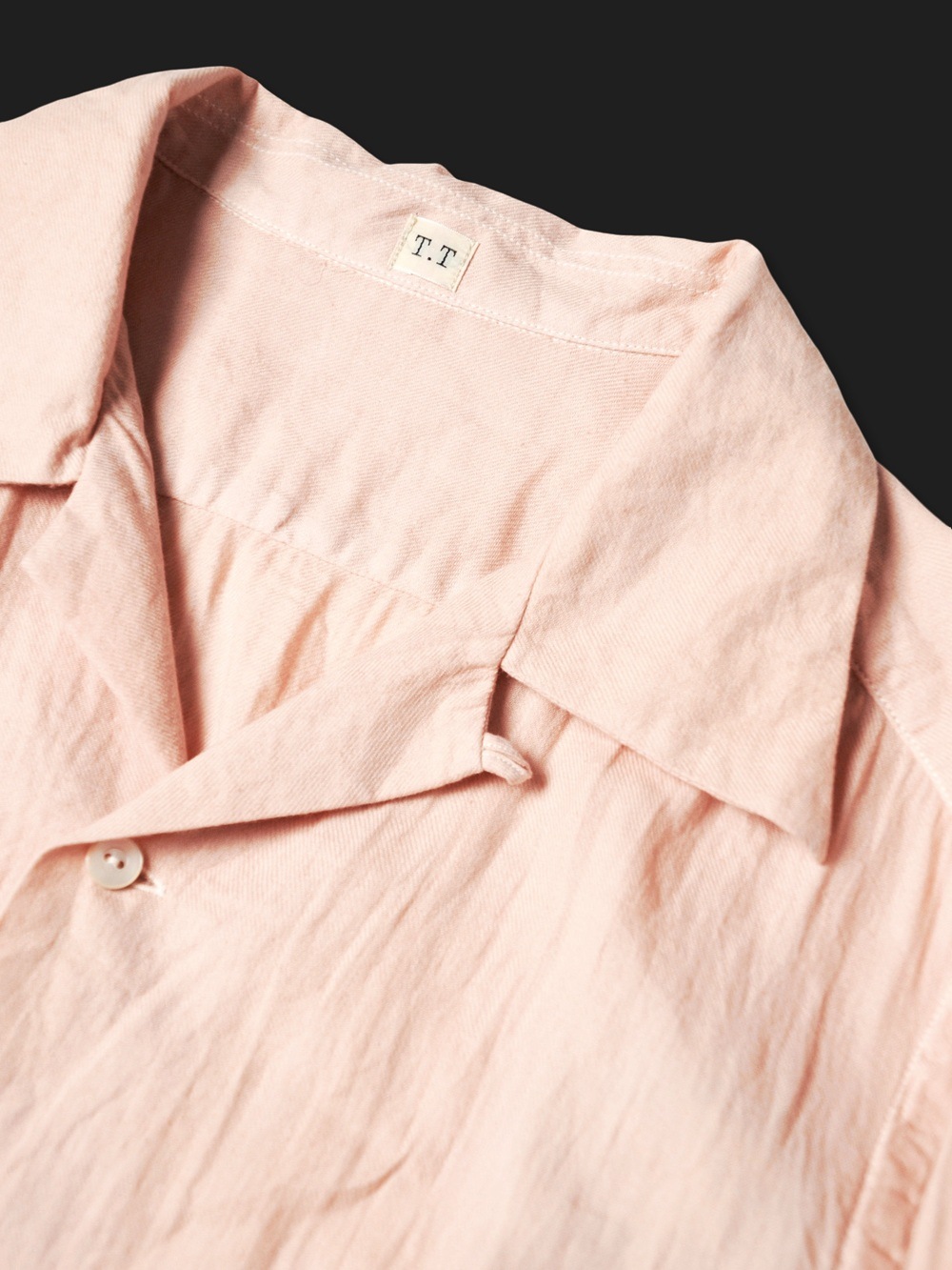 2026SS】T.T タイガタカハシ Lot.101 Open Collar Shirt (SAKURA