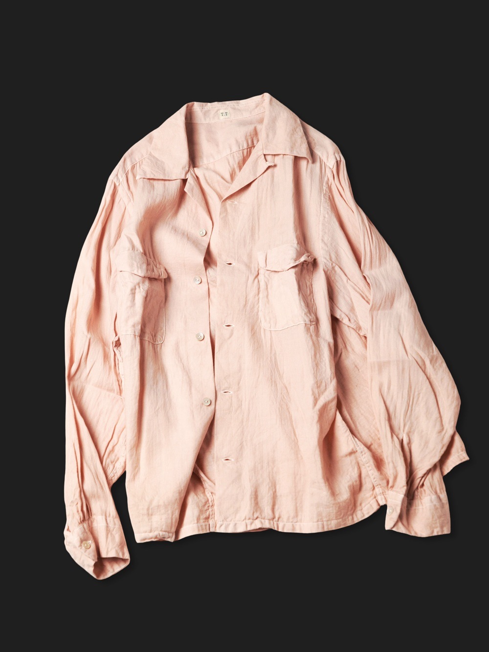 2026SS】T.T タイガタカハシ Lot.101 Open Collar Shirt (SAKURA