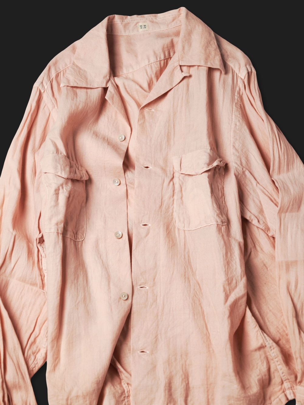 2026SS】T.T タイガタカハシ Lot.101 Open Collar Shirt (SAKURA