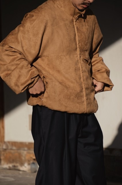 ANCELLM｜VEAGAN SUEDE KIMONO BLOUSON (BROWN) ANC-JK56の通販