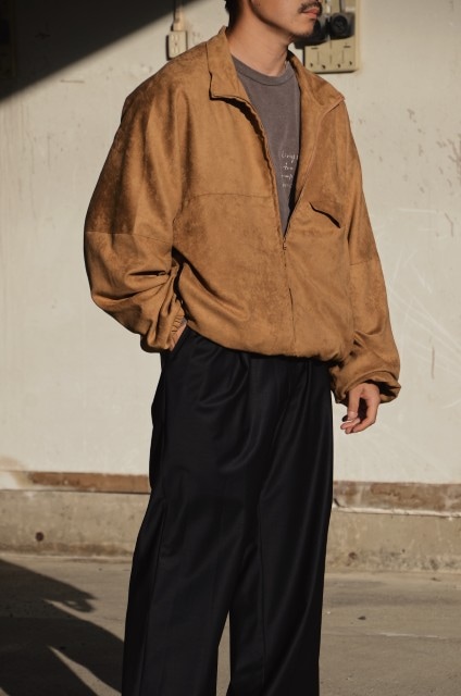 ANCELLM｜VEAGAN SUEDE KIMONO BLOUSON (BROWN) ANC-JK56の通販