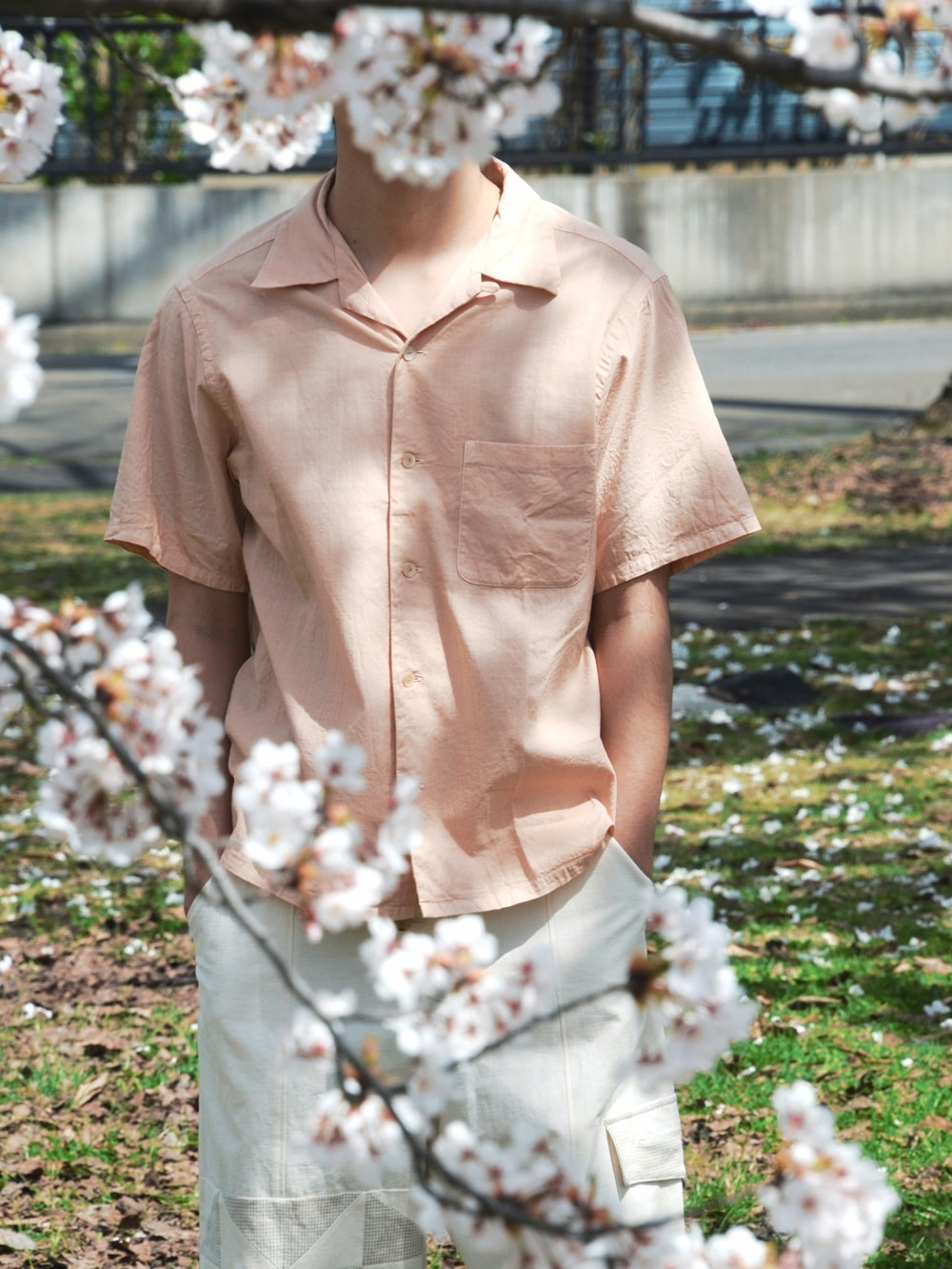 T.T】 Lot.113 Open Collar Shirt (SAKURA) TTSS26113の通販