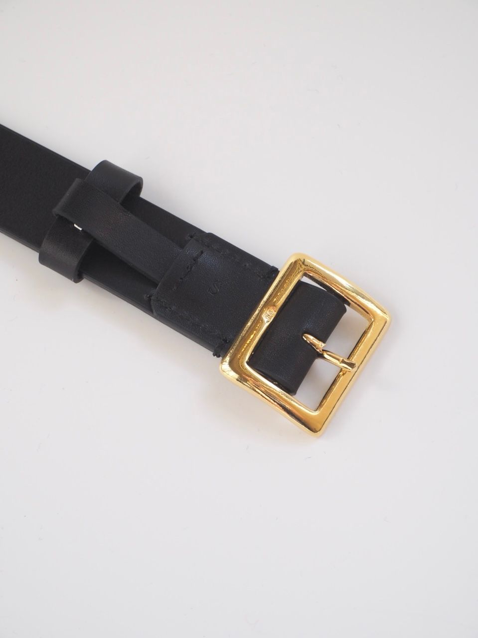 2026FW】SQUARE BUCKLE BELT（BLACK）A00B07RPの通販