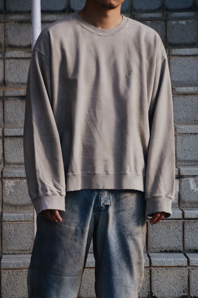 2025SS】 UNEVENNESS SWEAT SHIRT (SAND) ANC-CT114の通販