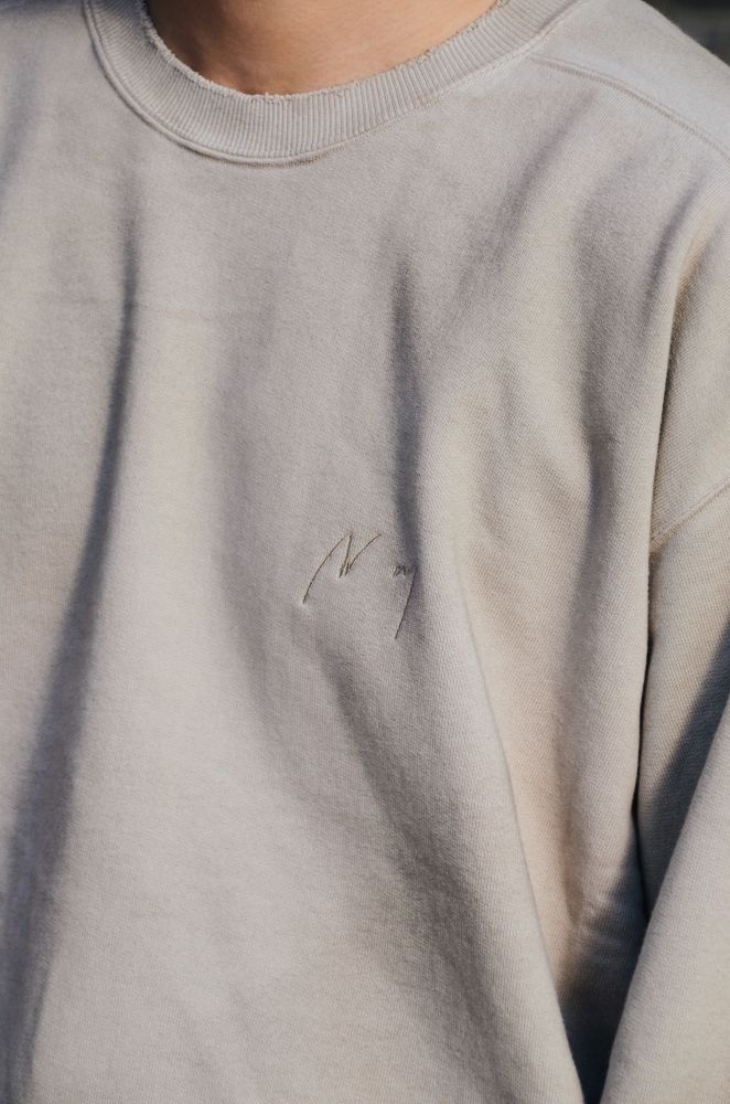 2025SS】 UNEVENNESS SWEAT SHIRT (SAND) ANC-CT114の通販