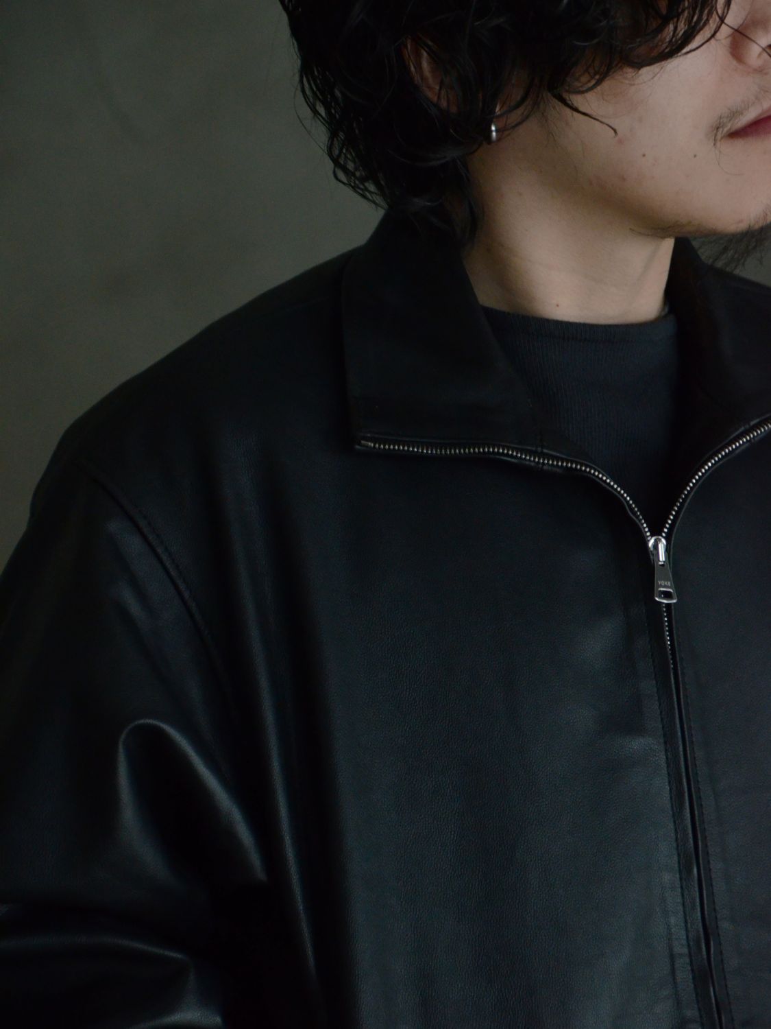 YOKE/ヨーク】 Carf Leather Truck Jakcet (BLACK) YK26SS01157Bの通販