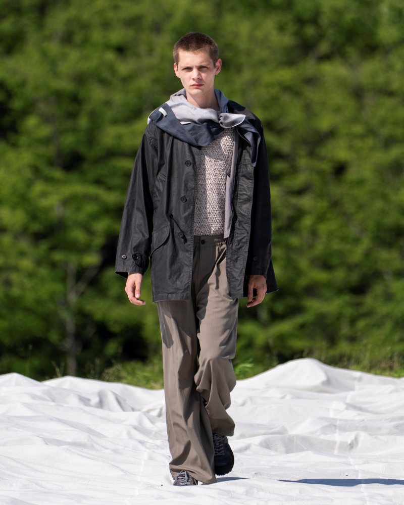 YOKE/ヨーク】 Wool Washer Tropical 2pleated Easy Trousers (SAND