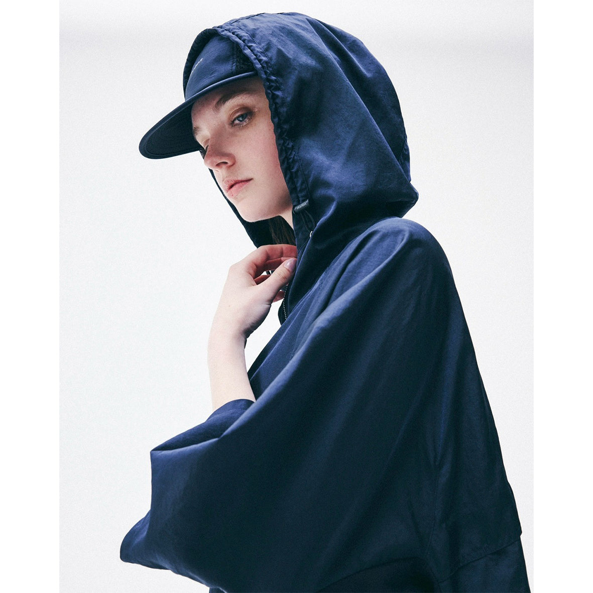 charbon / LIMONTA NYLON ANORAK JACKET NAVY