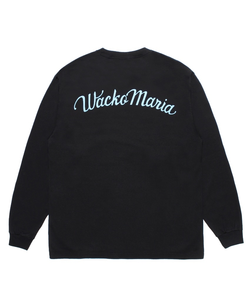 WASHED HEAVY WEIGHT CREW NECK LONG SLEEVE T-SHIRT (TYPE-3) BLACK