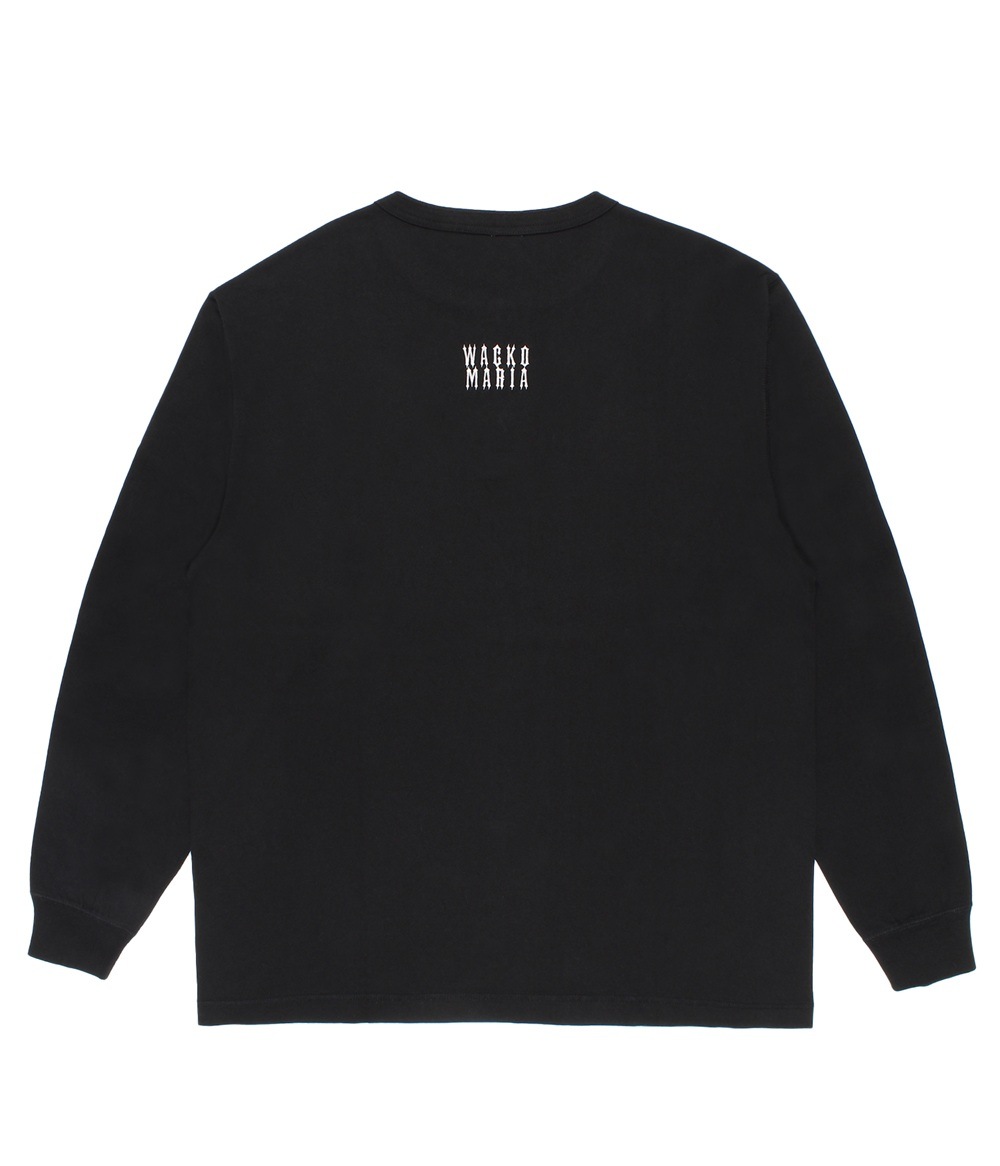 WACKO MARIA ワコマリア HEALTHKNIT / HENRY NECK LONG SLEEVE T-SHIRT