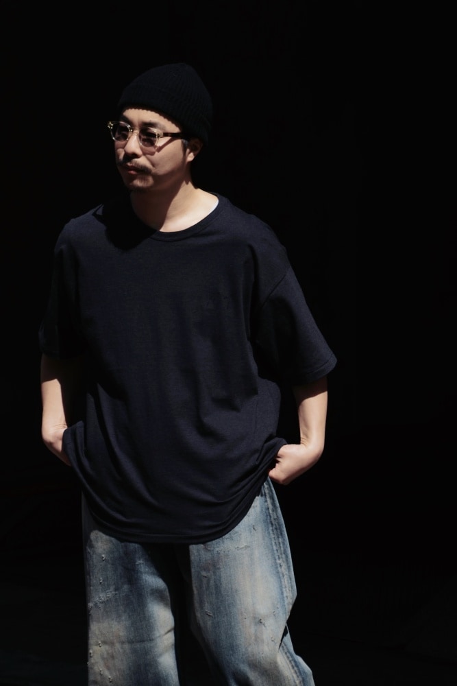 UNEVENNESS T-SHIRT (HEATHER BLACK) ANC-CT103 - ANCELLM アンセルム
