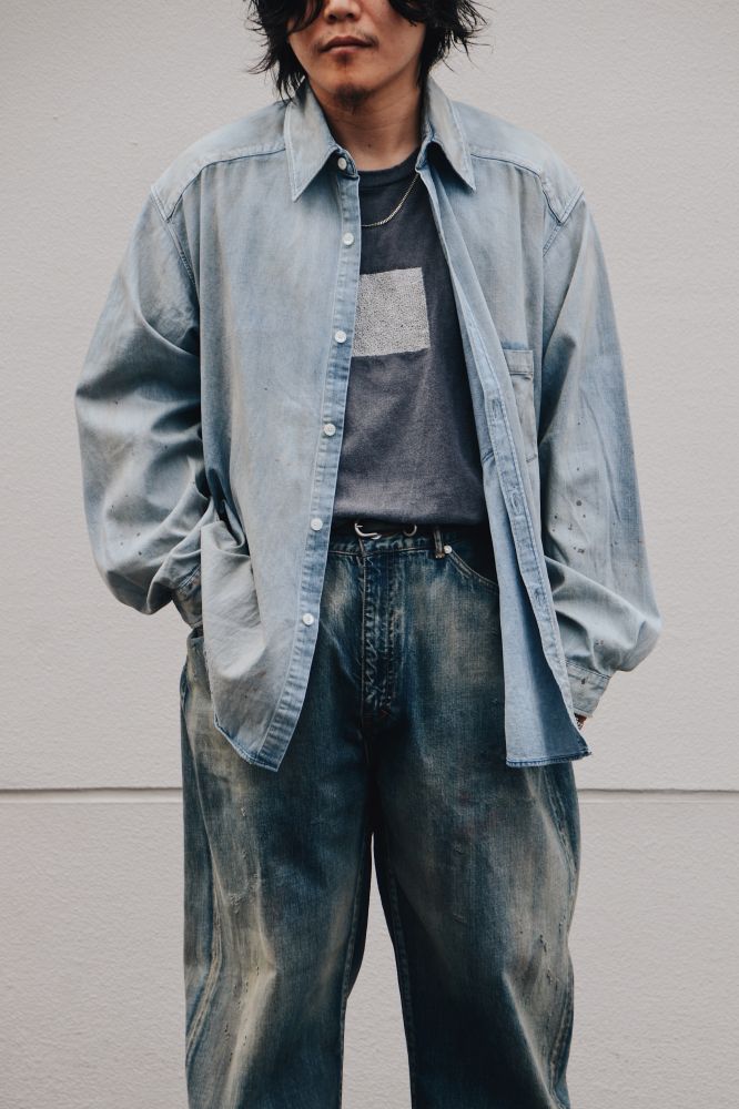 25aw ANCELLM DENIM DRESS SHIRT サイズ1 ANCELLM 25AW DENIM DRESS SHIRT サイズ1 Ancellm Denim Dress Shirts