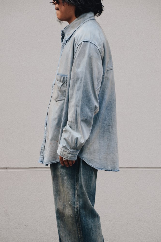 トップス ANCELLM DRESS DENIM SHIRT ANCELLM - DRESS DENIM SHIRT | BLACK | シャツ | NapsNote