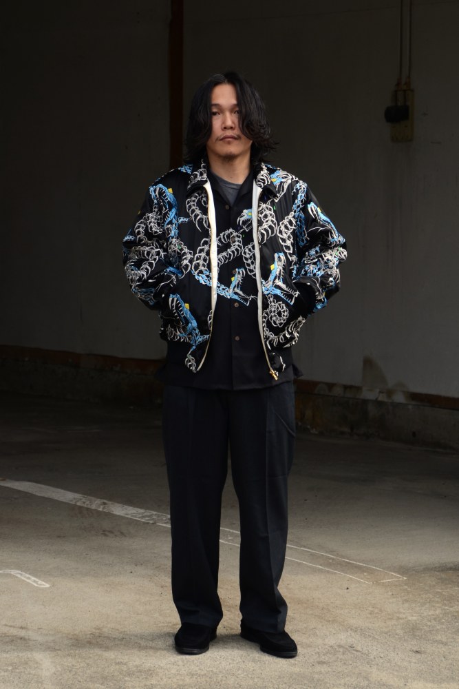 2025AW】 DOUBLE PLEATED CHINO TROUSERS (TYPE-2) CHARCOAL 25FW-WMP