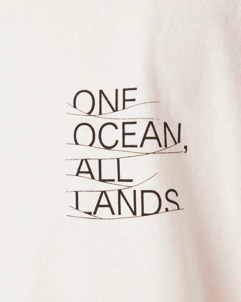 nanamica 25FW OOAL Graphic LS Tee (Ivory) S25FT005