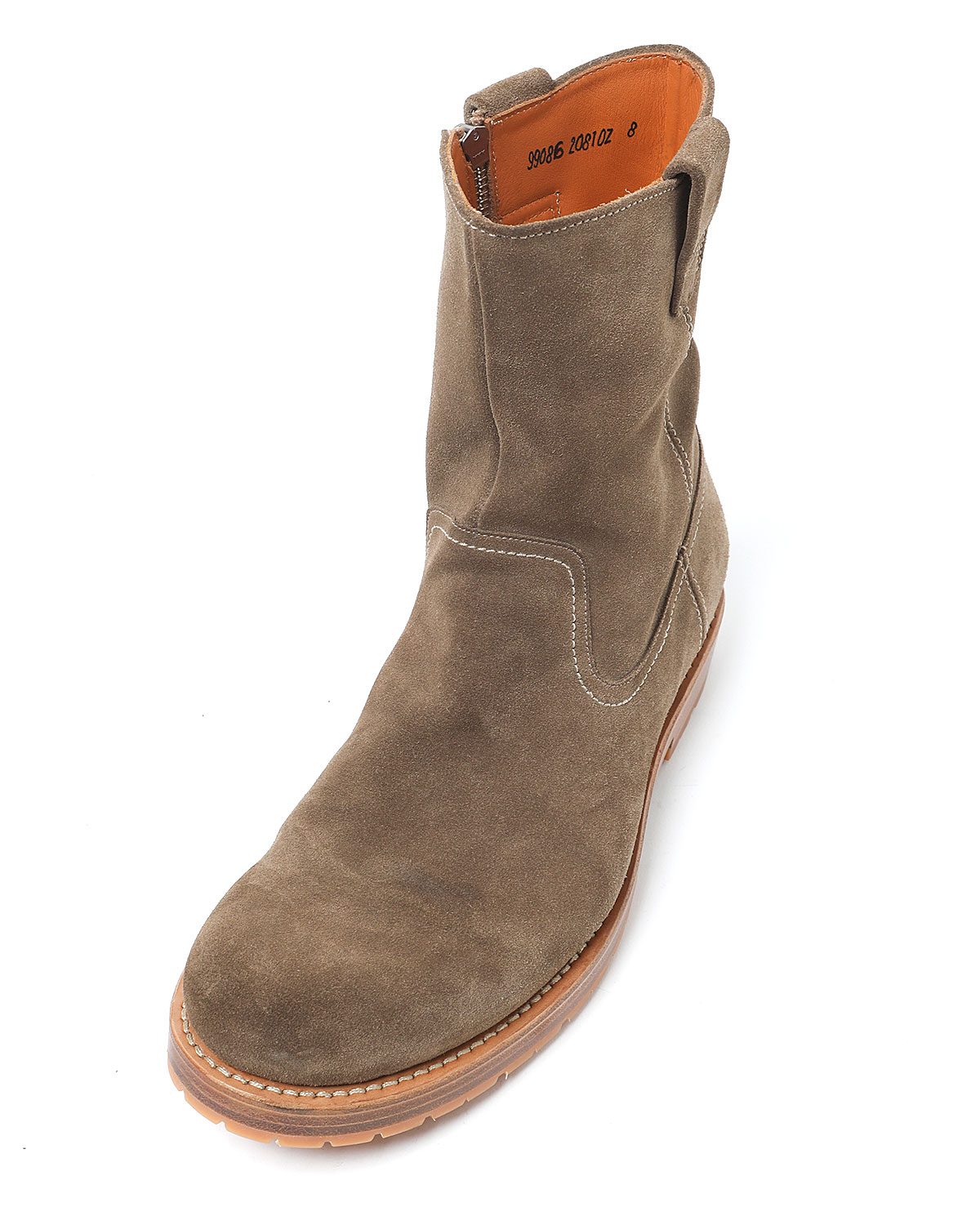 RANCHER ZIP UP BOOTS COW LEATHER. 8.5