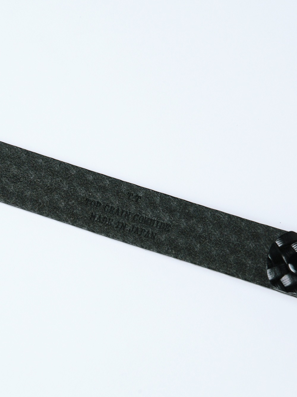 T.T｜LOT.021 BASKETWEAVE PATTERN BELT (BLACK) TTCORE021 - CIENTO