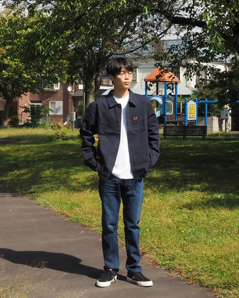 Twill Overshirt (608：NAVY) M6627