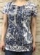 カットソー ラインストーン 転写プリント 半袖 2062 16 【cinq dix】