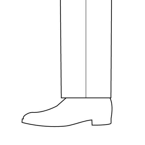 【心斎橋リフォーム提携】PANTS裾 シングル仕上げ