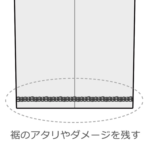 【心斎橋リフォーム提携】PANTS裾 貼り付けダブルチェーンステッチ仕上げ