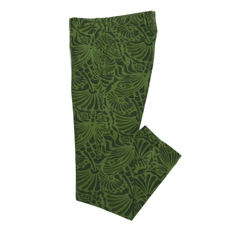 INCOTEX SLACKS（インコテックススラックス）<br>ガーメントダイコットンジャングルプリントテーパードチノ 1ST603/60403 13041016091