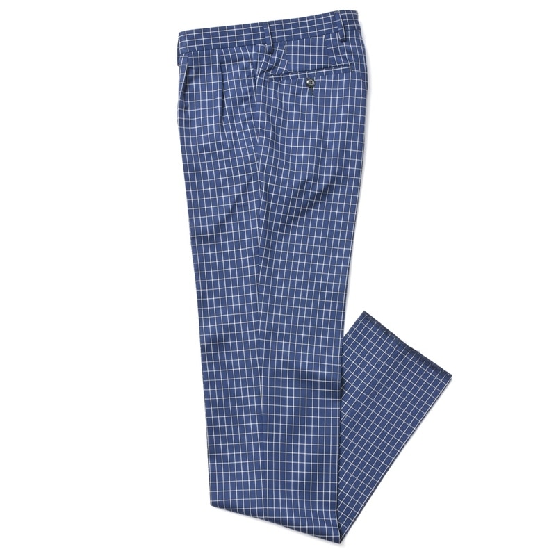 【SALE52%OFF】VIGANO（ヴィガーノ）<br>ウールマイクロウインドーペーン2プリーツテーパードパンツ62-5512　13051001035