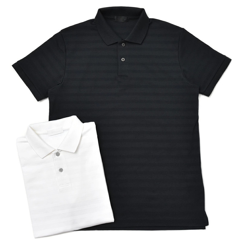 【40%OFF】H.I.P by SOLIDO（エイチアイピー バイ ソリード）<br>コットンポリストレッチシャドーボーダーS/Sポロ CORDA MSH18S802 12181001043