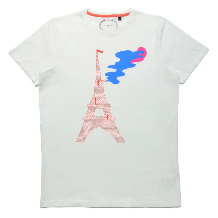 【40%OFF】COMMUNE DE PARIS（コミューンドゥパリ）<br>グラフィックプリントS/Sカットソー Tee Eiffel 12161005112