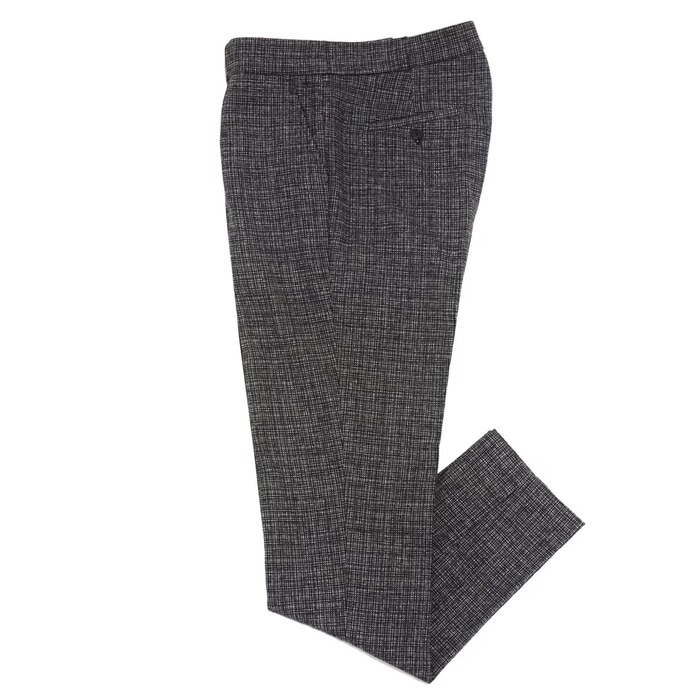 【40%OFF】COMMUNE DE PARIS（コミューンドゥパリ）<br>ウールナイロンマイクロチェック1プリーツテーパードパンツ Pants GN9 13062001112