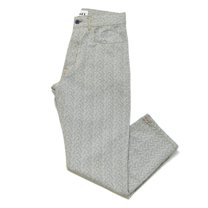 【SALE52%OFF】SUNNEI（サンネイ）<br>コットンポリウールヘリンボーン5Pテーパードクロップドパンツ PJ08-1FW16 13062013025