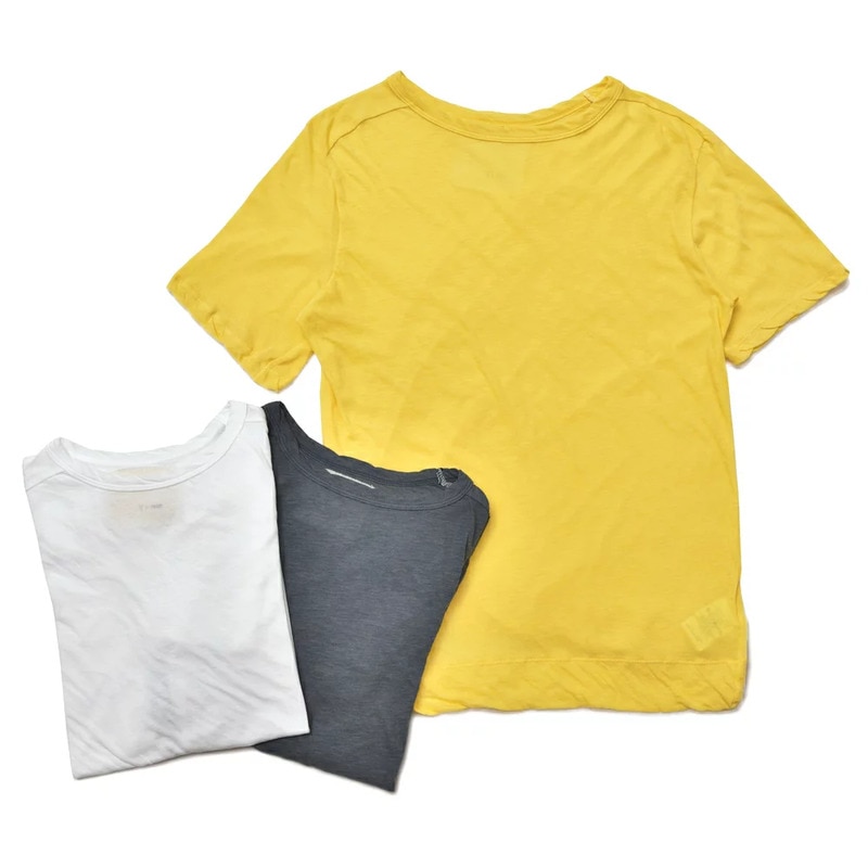 【SALE52%OFF】V::room（ヴイルーム）<br>ガーメントダイコットンナイロンガーゼ天竺S/Sクルーネックカットソー MVR17S8018/161586 12171000043