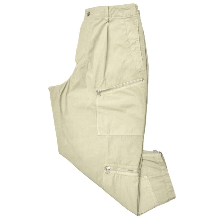 【40%OFF】CellarDoor（セラードアー）<br>コットンリップストップシャーリング1プリーツテーパードカーゴパンツ PARA P111 13081409025