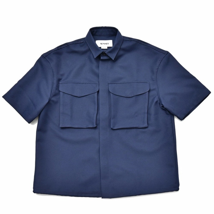【SALE52%OFF】SUNNEI（サンネイ）<br>ポリエステルギャバジンS/Sワークシャツ MS03AC 14091404025