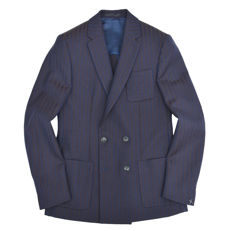 【40%OFF】MAURO GRIFONI（マウログリフォーニ）<br>ウールヘリンボーン4Bダブルジャケット 249-81730 17052006052