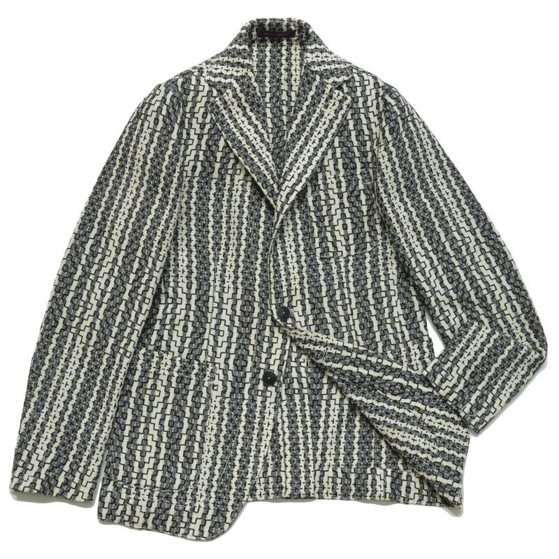 【40%OFF】THE GIGI（ザ ジジ）<br>コットンナイロンストライプジャガード2Bジャケット ANGIE/D031 17061002039