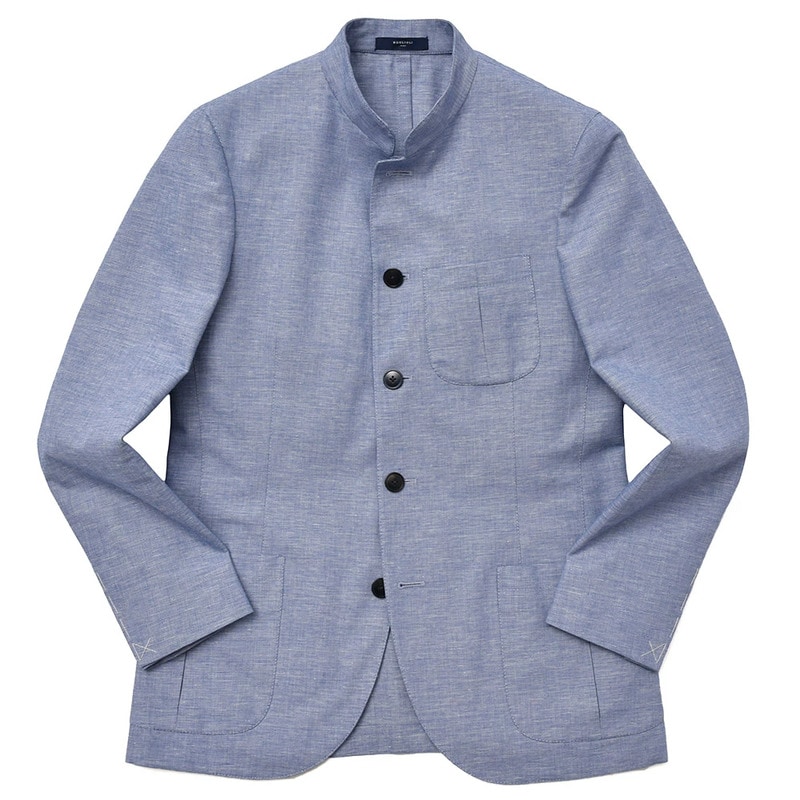 【40%OFF】BOGLIOLI(ボリオリ)<br>コットンリネンシャークスキンサファリジャケット K5702ED/BLC038 17081001052