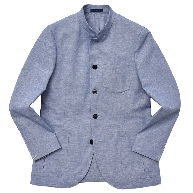 【40%OFF】BOGLIOLI（ボリオリ）<br>コットンリネンシャークスキンサファリジャケット K5702ED/BLC038 17081001052