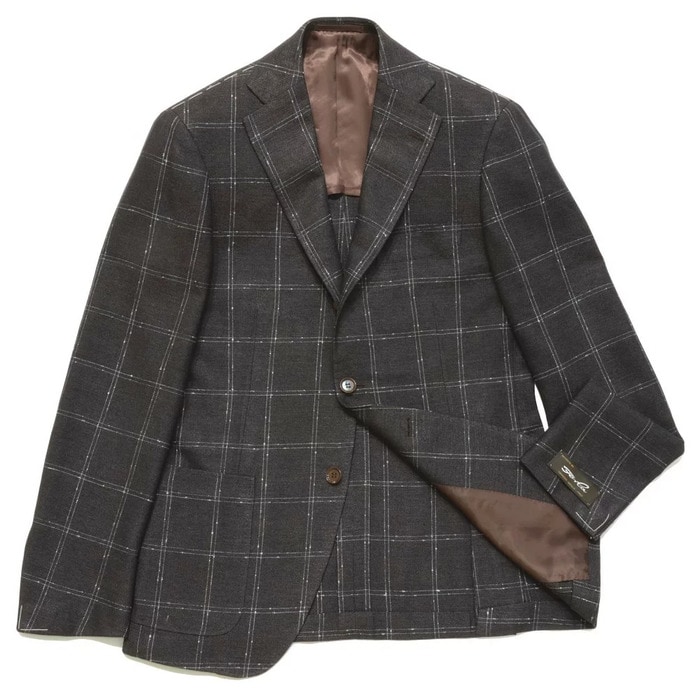 【40%OFF】RING JACKET(リングヂャケット)<br>guji別注Ferla シルクコットンホップサックダブルウインドーペーン3Bジャケット GUJ-02F/RE056S01 17061200028