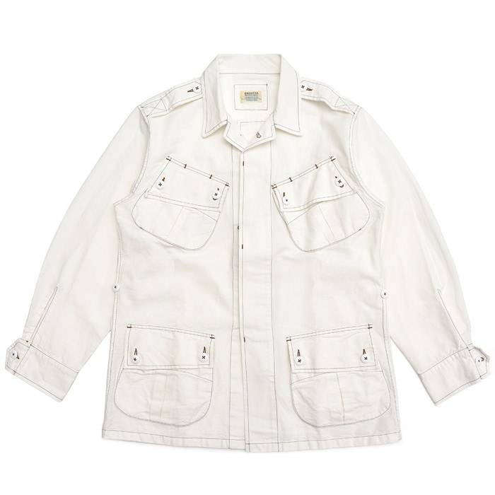Bagutta（バグッタ）<br>alessandrosquarziアレッサンドロスクアルツィ コットンオックスフォードジャングルファティーグジャケット DELTAJ/08007 17081014054
