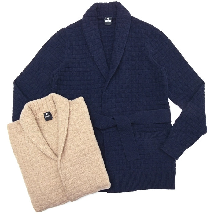 【SALE52%OFF】ANDREA FENZI（アンドレア フェンツィ）<br>ハイゲージコットンソリッドシャツカーディガン E7103/A56 16091001052